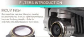 DJI Mavic Pro Alpine White Kamera İçin Kızaklı Optik Lens 4 lü Filtre Set MCUV / CPL / ND4 / ND8 - 6