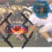 Dji Spark Üst Kapak Renkli Baskılı Yüzey Alevli Baseball Desenli thumbnail 1