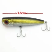 PROFISHER Fosforlu Yüzey Sert Yapay Yem 34 gr 12 cm White-Florecent thumbnail 6