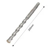 Kare DSS+ Sap Çift Flüt S2 Darbeli Beton Delme Matkap Uç 12x200mm thumbnail 6