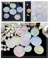 Mühür Mumu 50 Davetiye İçin 150 Boncuk Model 104 Sedef Sarı thumbnail 11