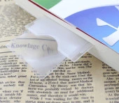 3X İnce Kart Büyüteç PVC Plastik Şeffaf - 3