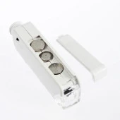 160-200X Beyaz Cep Optik Mikroskop El Büyüteç Aydınlatmalı Yakınlaştırmalı - 6