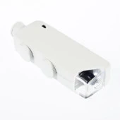 160-200X Beyaz Cep Optik Mikroskop El Büyüteç Aydınlatmalı Yakınlaştırmalı - 12