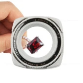 8X Odaklama Büyüteç Akrilik Lens Masa Üstü Küp Stand Odak Ayarlı - 2