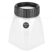 15X Silindir Tipi Cup Büyüteç Masaüstü 45mm Akrilik Lens - 2