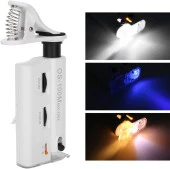 60X 100X UV LED Işıklı Mikroskop Büyüteç Cep Telefon Klipsli - 4