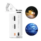 60X 100X UV LED Işıklı Mikroskop Büyüteç Cep Telefon Klipsli - 7