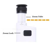 Mikroskop Büyüteç Cam Lensli Telefon Klipsli 300X 350X LED Işıklı - 5