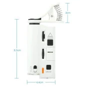 60X 100X UV LED Işıklı Mikroskop Büyüteç Cep Telefon Klipsli - 12