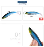 PROFISHER Yosun Alabalık T Kuyruk Silikon Yapay Yem 15 cm 38.5g thumbnail 3