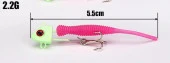 PROFISHER 2 Adet Kurşun Fosforlu Kafa İğneli Silikon Yem 5.5 cm 2.2g - 8