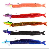 PROFISHER 5 Renk Silikon Yapay Metal Kafalı Yem 12,5 cm 13,9 gr thumbnail 1