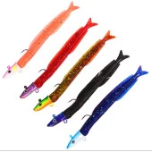 PROFISHER 5 Renk Silikon Yapay Metal Kafalı Yem 12,5 cm 13,9 gr thumbnail 3