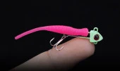 PROFISHER 2 Adet Kurşun Fosforlu Kafa İğneli Silikon Yem 5.5 cm 2.2g - 11
