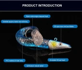 PROFISHER 5 Renk Silikon Yapay Metal Kafalı Yem 11 cm 10 gr thumbnail 12