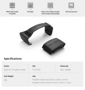 DJI Mavic Air 2 Silika Jel Pervane Tutucu Aksesuarı Pgytech thumbnail 2