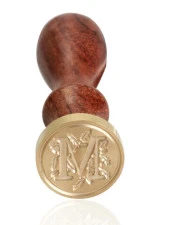 Retro Mektup Mühürü Damga M Harfi + 30 Adet Mühür Mumu + Eritme Kaşığı - 3