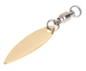 PROFISHER 5 Adet Gold Fırdöndülü Metal Kaşık 1,1 gr 3,7 cm thumbnail 3