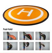 DJI PHANTOM İçin Taşınabilir Katlanır İniş Pedi Çift Renk 110 cm Çap Güvenli İniş - 3