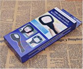 10X HD Lens 55mm 5 LED 1 UV Işıklı Kare El Büyüteç Okuma Kauçuk Çerçeve - 11