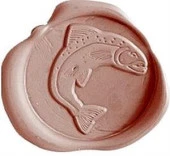 Retro Mektup Mühürü Damga Balık + 30 Adet Mühür Mumu + Eritme Kaşığı thumbnail 2