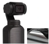 Dji Osmo Pocket için Metalik Siyah Renk Su Geçirmez Koruyucu Film Çıkartma thumbnail 3