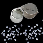 20X 21mm Katlanır Cam Lens Büyüteç Sanayi Kuyumcular Antika Koleksiyon - 2