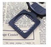 15X Lüp Kumaş Büyüteç Optik Cam Lens Ölçekli Metal Siyah Renk Üç Eklem Katlanır - 9