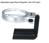 3X 4.5X Katlanabilir Ayarlı Büyüteç 10 Led Işık El veya Masa Akrilik Optik Lens - 6