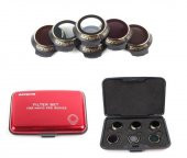 DJI Mavic Pro Alpine White Kamera İçin Kızaklı Optik Lens 6 lı Filtre Set MCUV + CPL + ND4-8-16-ND32 thumbnail 1