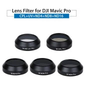 DJI Mavic Pro Gimbal Lens Filtre Set ND4-ND8-ND16-UV-CPL/HD thumbnail 2