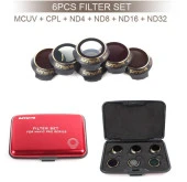 Dji Mavic Pro Kamera İçin Kızaklı Optik Lens 6 lı Filtre Set MCUV + CPL + ND4-8-16-ND32 - 2