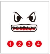 DJI Mavic Pro Kuş Kaçıran Köpekbalığı Göz Çıkartma Model5 thumbnail 1