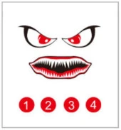 DJI Mavic 2 Zoom KuşKaçıran Vahşi Kanlı Gözler Çıkartma Model7 thumbnail 1