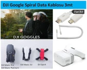 DJI Google Veri ve Şarj Kablosu 3mt USB 2.0 Spiral Coiled Kablosu Mikro 5pin thumbnail 1