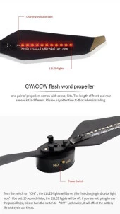 DJI Mavic Pro Düşük Gürültü LED Flaş Kelime Programlanabilir Pervane thumbnail 2