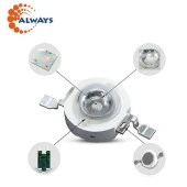 3W UV Boncuk Power Led 380-385nm 700 mAh Ø 8mm 3.2-3.4V - 2