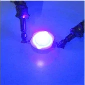 3W UV Boncuk Power Led 380-385nm 700 mAh Ø 8mm 3.2-3.4V - 4