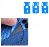 Dji Spark için Mavi Karbon Grafik Su Geçirmez PVC Cilt Çıkartma Seti thumbnail 4