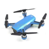 Dji Spark için Mavi Karbon Grafik Su Geçirmez PVC Cilt Çıkartma Seti thumbnail 6