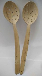 Şimşir Delikli Kevgir Kaşık 28 cm El yapımı B-4 - 1