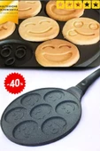Emoji Granit Pankek Tava 28 Cm Döküm Granit - 1
