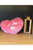 Sevgililer Gününe Özel Kalp Kırlent Yastık Pembe (ı Love You ) - 1