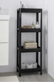 2 Adet Vesken Siyah Banyo Mutfak Raf Ünitesi Toparlayıcı - Havluluk Banyo Toparlayıcı - 3