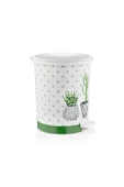 Kaktüs Desenli Basmalı Pedallı Çöp Kovası 12lt Mrd153 - 1