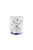 Lavanta Desenli Basmalı Pedallı Çöp Kovası 8lt Mrd152 - 1