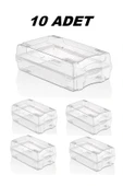 10 Adet Kadın Ayakkabı Kutusu Şeffaf Ayakkabı Saklama Kutusu - Dolap Içi Ayakkabılık Düzenleyici thumbnail 2