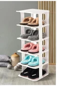 5 Katlı Lüks Ayakkabılık Kapı Önü Ayakkabı Rafı Terlik Düzenleyici Organizer Portatif Dolap - 2