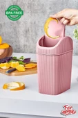 Lova Tezgah Üstü Mini Çöp Kovası - Ofis Mutfak Masa Üstü Çöp Kovası - 2